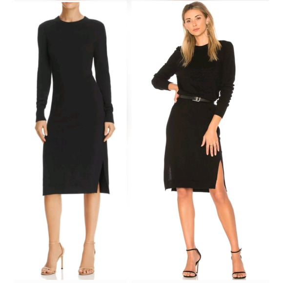 Equipment Dresses & Skirts - EQUIPMENT 100% cashmere snyder goop little black lbd knit sweater dress $390 s
